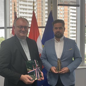 Generalni konzul RH u Mississaugi Ante Jović primio rektora Josipa svetišta mons. Antuna Sentea